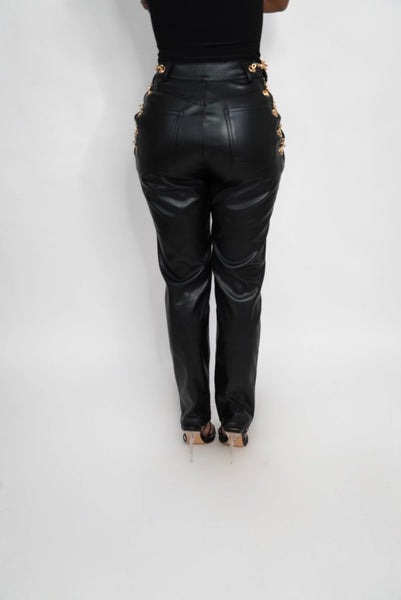 Saint - Faux Leather Pants